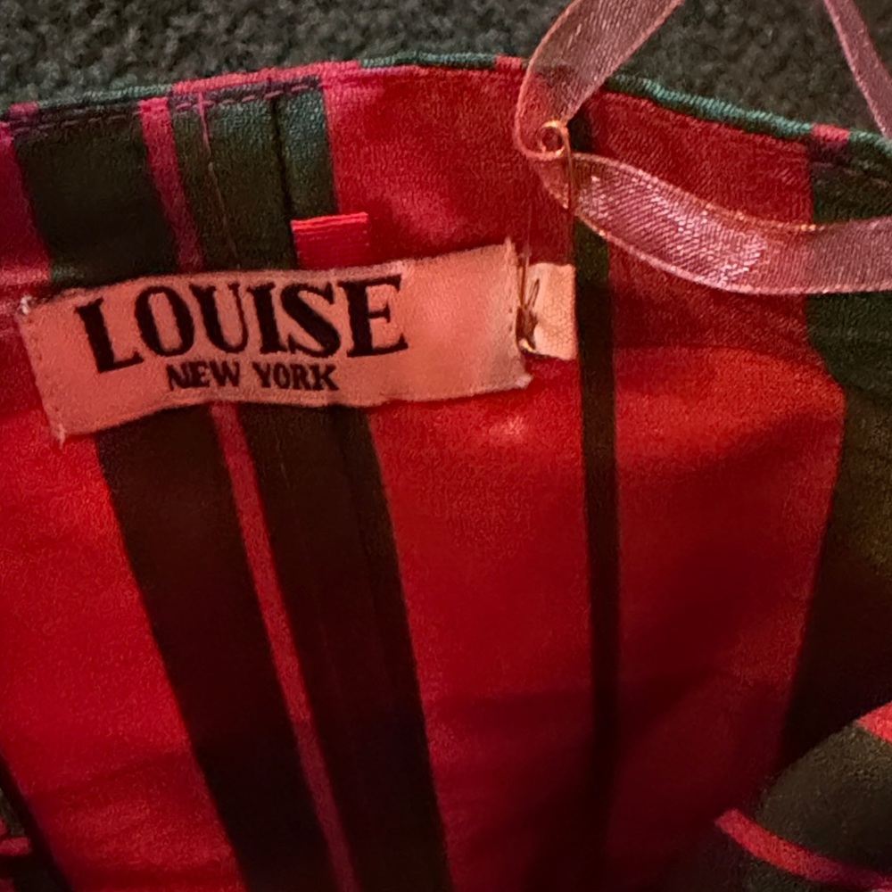 Plaid Bustier Top in Red and Green - Picture 3 of 4